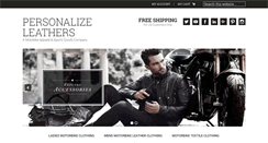 Desktop Screenshot of personalizeleathers.com