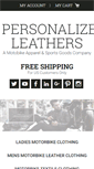 Mobile Screenshot of personalizeleathers.com